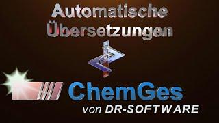 Automatische Übersetzungen in ChemGes von DR-Software