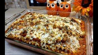 لازانیا گوشت و قارچ با سس بشامل در فر، بینهایت خوشمزه و دلچسب با آشپزخانه فریبا Lasagna & bechamel