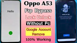 Oppo A53 Frp Bypass | Without Pc New Method | YouTube Update Problem Solution | Google Account Lock