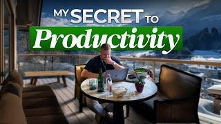 my 10 SECRETS on how to be crazy productive while traveling