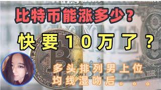 【11.17】均线男上位多头排列未改变，比特币本月能破10万吗？本轮周期会涨到多少？- #比特币#交易#缠论#币圈#btc#技术分析