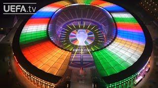 UEFA EURO 2024 logo unveiled with spectacular light show at the Olympiastadion in Berlin!