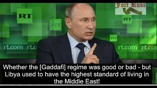 Putin & Gen. Wesley Clark on destruction of the Middle East