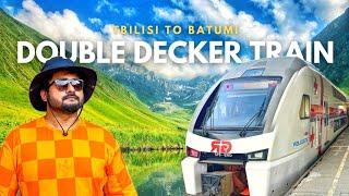 LOCAL TRAINS of GEORGIA  Double Decker Swiss Trains in Georgia | Tbilisi to Batumi