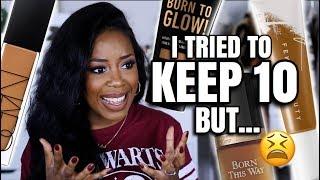 MY FOUNDATION COLLECTION IS OUT OF CONTROL AGAIN | WHAT I'M KEEPING AND TOSSING | Andrea Renee