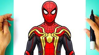 How to DRAW SPIDER MAN No Way Home  new suit 