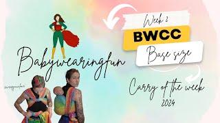 Back Wrap Cross Carry | BWCC bunched - Carry of the week 2 - Base size - backcarry  #babywearingfun