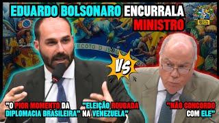 Eduardo Bolsonaro encurrala embaixador de Lula, Mauro Vieira:  “eleição roubada na Venezuela”