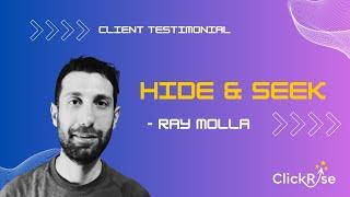 ClickRise SEO Agency Client Testimonial - Hide & Seek World