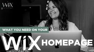 What You Need On Your Wix Homepage