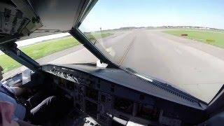 Airbus A320 cockpit video flight Moscow/Sheremetyevo/UUEE - Mineralnye Vody/URMM