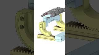 Injection mold  The structure of the gear elbow core-pulling slider in the plastic mold