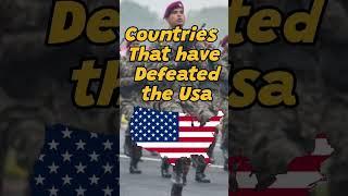 Countries that have Defeated the Usa | #shorts #india #countries #military #army #usa #india #iraq