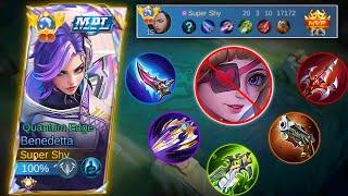 20 KILLS WTF!! THIS NEW BENEDETTA BUILD CAN MELT ENEMIES IN 1 SECONDS!?  | MOBILE LEGENDS