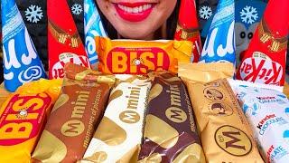 ASMR ICE CREAM PARTY! MAGNUM, KINDER, KITKAT, CORNETTO MUKBANG MASSIVE Eating Sounds