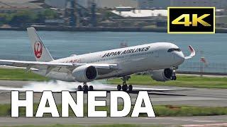 [4K] 62 Jets  From Morning To Night - Plane Spotthing at Tokyo Haneda Airportt / 羽田空港 国際線 JAL ANA