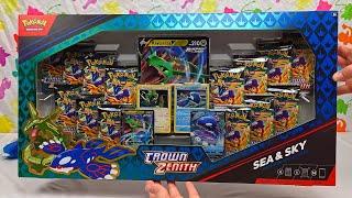 Pokemon Crown Zenith Sea & Sky Premium Collection - Kyogre & Rayquaza | Pokemon Cards and Chill