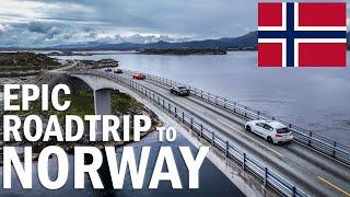 Atlantic Ocean Road at Norway - incredible road on our way to Arctic Circle | 4K