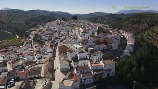 A vista de pájaro por Pueblos Blancos de Cádiz