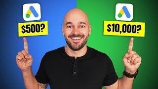 Google Ads Budget Strategies for Real Estate Agents - ($500/mo vs $10,000/mo)