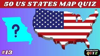 GUESS THE 50 US STATES QUIZ USA MAP IN 5 SECONDS #13