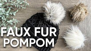 Faux Fur Pompom [How To Make A Faux Fur Pompom]