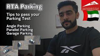 Tips to Passing the RTA Parking Test in Dubai | Tips & Tricks | Angle Parallel Garage Parking | UAE