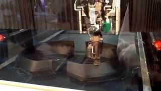 Chicago IMTS 2014- 3D PRINTER IN ACTION, STRATI designed by Michele Anoe' for Local Motors