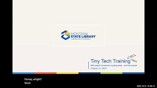 Tiny Tech Training - OCLC Connexion From the Perspective of MSC and Non MSC Libraries