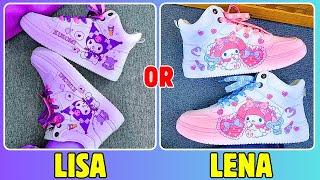 Lisa or Lena #6  | Kuromi Vs My Melody | WHAT WOULD YOU CHOOSE? #lisa #lena #lisaorlena #viral