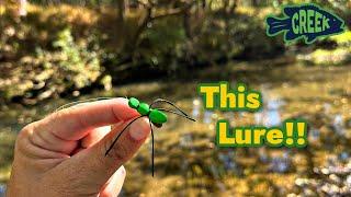 Fall TOPWATER Creek Fishing (Bug Lure)