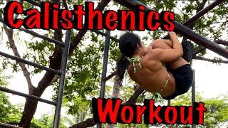 Calisthenics Tropical Workout in a Foreign Country