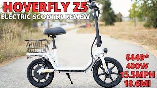 Hoverfly Z5 14" Sitting Electric Scooter - Unboxing, Assembly, Controls, Test Ride, and Review