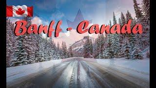 Magical Christmas Drive Through Snowy Banff, Canada!