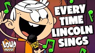 Every Time Lincoln Sings!  w/ Clyde! | Compilation | The Loud House