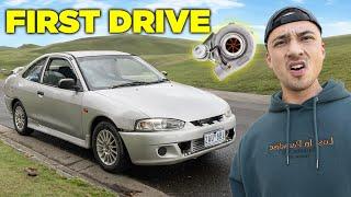 FIRST DRIVE IN MY $400 BOOSTED LANCER! *GONE WRONG*