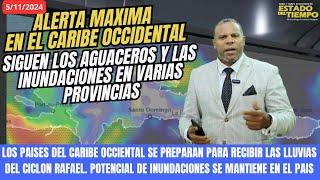 5 NOVIEMBRE. RIESGO DE INUNDACIONES: TORMENTA RAFAEL AZOTA A JAMAICA Y SE DIRIGE A CUBA COMO HURACAN