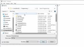 How to save and run a program in Python.