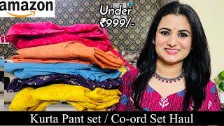 Must Have Office Wear Amazon Kurta Set Haul Under ₹999, Kurta Pant Set, Kurta Palazzo, Co-Ord Set