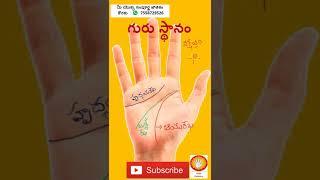 Palmistry I Shorts 030, Jathakam in Telugu, chethi hasta rekhalu, jyothisham Astrology Palm reading