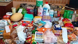 Закупка  на 200 долларов продуктов и товаров к школе. Магазины: Доброцен, Корона, Дружба и Копеечка