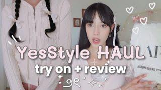 YesStyle clothing Try-on  HAUL  aesthetic Pinterest inspired  (with codes)