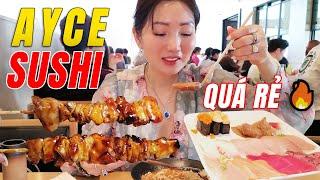 BẤT NGỜ! Quán AYCE Sushi Nổi Tiếng ở Nam Cali với Giá Rẻ Hết Hồn - Ăn Gì ở Đâu Nam Cali | KT Food