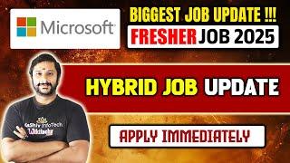 Microsoft Recruitment 2025 | Microsoft hiring Freshers | Latest Update | work from home jobs 2024