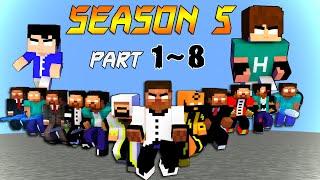 SEASON 5 PART 1 ~ 8 HEROBRINE BROTHERS DOOMS DAY - ANIMATIONS