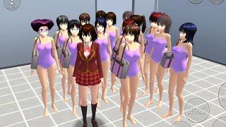 Sakura school girl collecting  || Sakura school simulator  || #mrakashgaming#curtton#Sakura