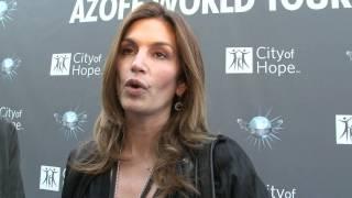 CINDY CRAWFORD TALKS IRVING AZOFF AND CITY OF HOPE
