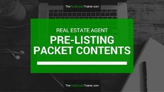 Pre-Listing Packet Content & Strategies for REALTORS