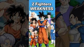 What are the Z Fighters WEAKNESSES?! | Dragon Ball Super #shorts