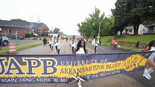 University of Arkansas Pine Bluff Marching in the 2024 Southern Heritage Classic Parade